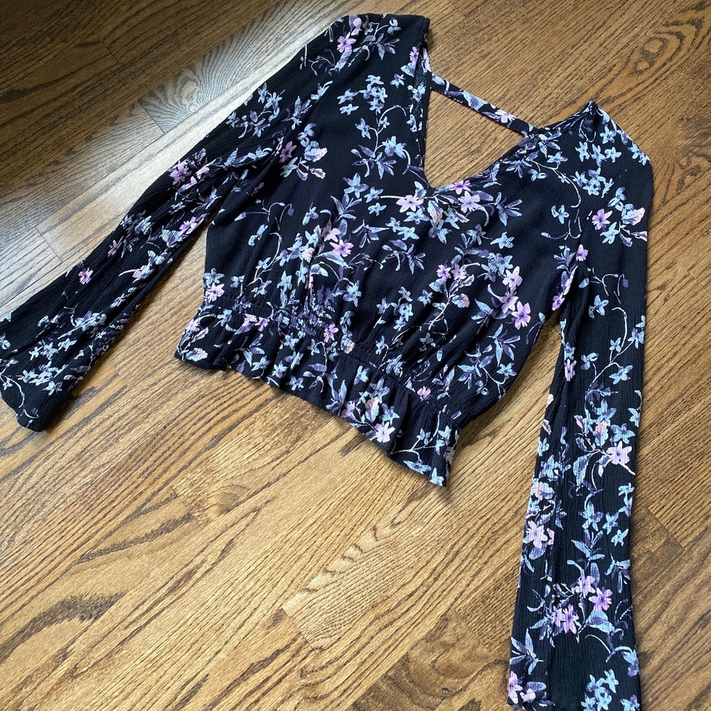 Long Sleeve floral Express Blouse